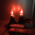 Retro Flame Light Bulb LED Energy-saving Light Source Candle Decorative Light Bulb, Color temperature: E14 Transparent Flame Pointed
