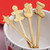 4pcs /Pack Christmas Stainless Steel Spoon Tableware Gift Set, Color: Golden Red Box
