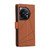 For OnePlus 11 PU Genuine Leather Texture Embossed Line Phone Case(Brown)