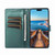 For iPhone 12 mini PU Genuine Leather Texture Embossed Line Phone Case(Green)