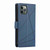 For iPhone 11 Pro PU Genuine Leather Texture Embossed Line Phone Case(Blue)