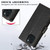 For iPhone 15 PU Genuine Leather Texture Embossed Line Phone Case(Black)