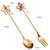 4pcs /Pack Christmas Stainless Steel Spoon And Fork Star Pendant Cutlery Gift Set, Specification: 304 Spoon Fork