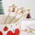 4pcs /Pack Christmas Stainless Steel Spoon And Fork Star Pendant Cutlery Gift Set, Specification: 304 Spoon Fork