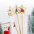 4pcs /Pack Christmas Stainless Steel Spoon And Fork Star Pendant Cutlery Gift Set, Specification: 304 Spoon Fork