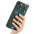 For iPhone 14 Retro Skin-feel Ring Card Bag Phone Case with Hang Loop(Green)