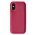For iPhone XS Max Fine Hole Shockproof Frame Frosted TPU Phone Case(Claret Red)
