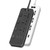 T14 2m 2500W 3 Plugs + 3-USB Ports Multifunctional Socket With Switch, Specification: UK Plug (White)