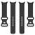 For Google Pixel Watch 2 Solid Color Silicone Watch Band, Size:S Size(Black)