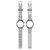For Google Pixel Watch 2 Integrated Fully Enclosed Silicone Watch Band(Transparent Black)
