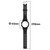 For Google Pixel Watch 2 Integrated Fully Enclosed Silicone Watch Band(Transparent Black)