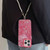 For iPhone XR Shell Texture Crossbody Pearl Chain TPU Hybrid Acrylic Phone Case(Purple)