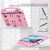 For Samsung Galaxy Tab S8+ 12.4 X800/X806 Handle Kickstand Children EVA Shockproof Tablet Case(Pink)