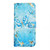 For iPhone 11 Pro Max Oil Embossed 3D Drawing Leather Phone Case(Blue Butterflies)