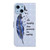 For iPhone 13 Oil Embossed 3D Drawing Leather Phone Case(Blue Feather)