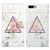 For iPhone 7 Plus / 8 Plus Oil Embossed 3D Drawing Leather Phone Case(Triangular Marble)