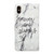 For iPhone XS Max Oil Embossed 3D Drawing Leather Phone Case(Words Marble)