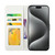 For iPhone 15 Pro Oil Embossed 3D Drawing Leather Phone Case(Lace Flower)