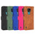 For Motorola Moto E7 Solid Color Skin Feel Magnetic Buckle Horizontal Flip Calf Texture PU Leather Case with Holder & Card Slots & Wallet(Black)