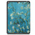 For iPad 10.2 2021 / 2020 / 2019 TPU Colored Drawing Horizontal Flip Leather Case with Three-folding Holder & Sleep / Wake-up Function(Apricot Flower)