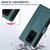 For Samsung Galaxy S20 Ultra PU Genuine Leather Texture Embossed Line Phone Case(Green)
