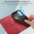 For Samsung Galaxy S23 5G PU Genuine Leather Texture Embossed Line Phone Case(Red)