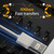 USB-C / Type-C Male to USB Female 10 Gbps 90 Degree Front Bend Charging Adapter (Gun Metal)