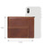 Men Retro Portable Wallet Short Cowhide Leather Wallet(Coffee)