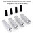 9mm 4pcs/set Universal Metal Door Bolts for Automobiles Interior Modification Accessories