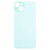 For iPhone 15 Plus Easy Replacement Big Camera Hole Glass Back Battery Cover(Green)