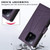 For Xiaomi 13 PU Genuine Leather Texture Embossed Line Phone Case(Purple)