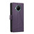 For Xiaomi Redmi Note 9 Pro PU Genuine Leather Texture Embossed Line Phone Case(Purple)