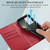For Xiaomi Redmi K50 PU Genuine Leather Texture Embossed Line Phone Case(Red)
