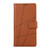 For Xiaomi Redmi Note 13 PU Genuine Leather Texture Embossed Line Phone Case(Brown)