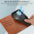 For Xiaomi Redmi Note 11T Pro PU Genuine Leather Texture Embossed Line Phone Case(Brown)