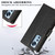 For Xiaomi 12 PU Genuine Leather Texture Embossed Line Phone Case(Black)