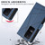 For Xiaomi Redmi K50 PU Genuine Leather Texture Embossed Line Phone Case(Blue)