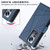For Xiaomi 12 Pro PU Genuine Leather Texture Embossed Line Phone Case(Blue)