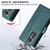 For Xiaomi 12 Lite PU Genuine Leather Texture Embossed Line Phone Case(Green)