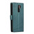 For Xiaomi Redmi 9 PU Genuine Leather Texture Embossed Line Phone Case(Green)