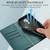 For Xiaomi Redmi 9 PU Genuine Leather Texture Embossed Line Phone Case(Green)