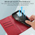 For Xiaomi Redmi Note 12 Pro+ 5G Global PU Genuine Leather Texture Embossed Line Phone Case(Red)
