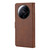 For Xiaomi 13 Ultra Embossed Happy Cat Pattern Flip Leather Phone Case(Brown)