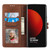 For Xiaomi 13 Ultra Embossed Happy Cat Pattern Flip Leather Phone Case(Brown)