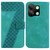 For Infinix Smart 7 HD 7-shaped Embossed Leather Phone Case(Green)