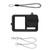 For DJI OSMO Action 4 / 3 STARTRC Silicone Shockproof Case with Lens Cap & Strap (Black)