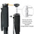 BEXIN P308B Portable Travel Outdoor DSLR Camera Aluminum Alloy Monopod Holder (Black)