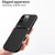 For iPhone 14 Classic Tilt Strip Grain Magnetic Shockproof PC + TPU Phone Case (Black)