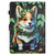 For Amazon Kindle Fire 7 2022 Colored Drawing Stitching Leather Tablet Smart Case(Corgi)