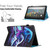 For Amazon Kindle Fire HD10/HD10 Plus 2021 Colored Drawing Stitching Leather Tablet Smart Case(Sea Wave)